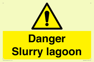 Danger Slurry lagoon